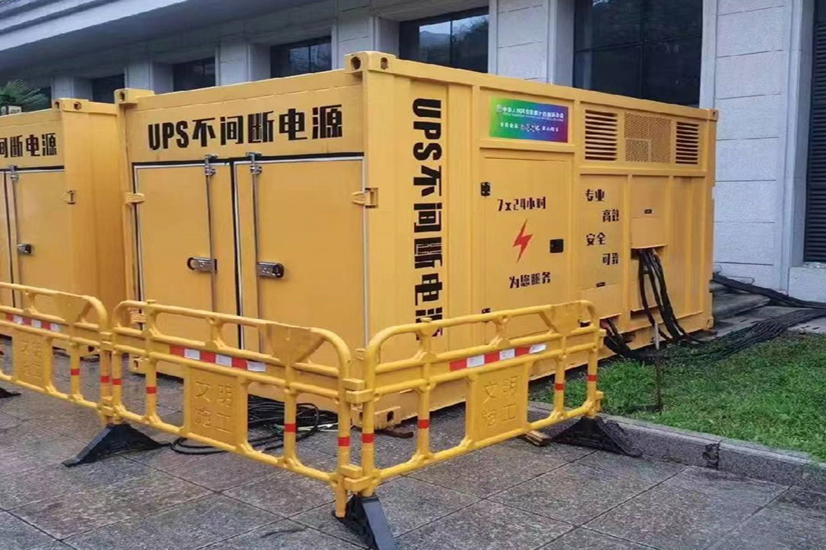 新政镇发电机租赁施工现场